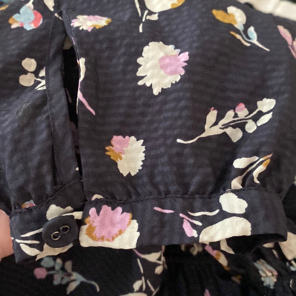 Rebecca Taylor Holly Flower Print Long Sleeve Navy Dress💙💙💙 - Picture 10 of 16